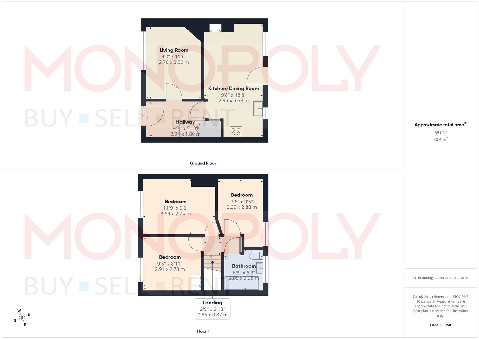 4 Poplar Terrace, High Street, Chester floorplan