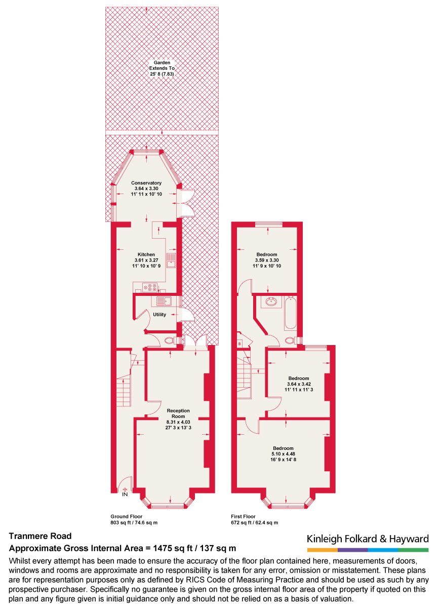 143, Tranmere Road, London floorplan