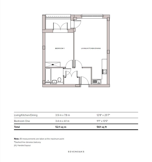 Chandlers Place B09 (Type 23), 136, Chandlers Place, High Street, Kent floorplan