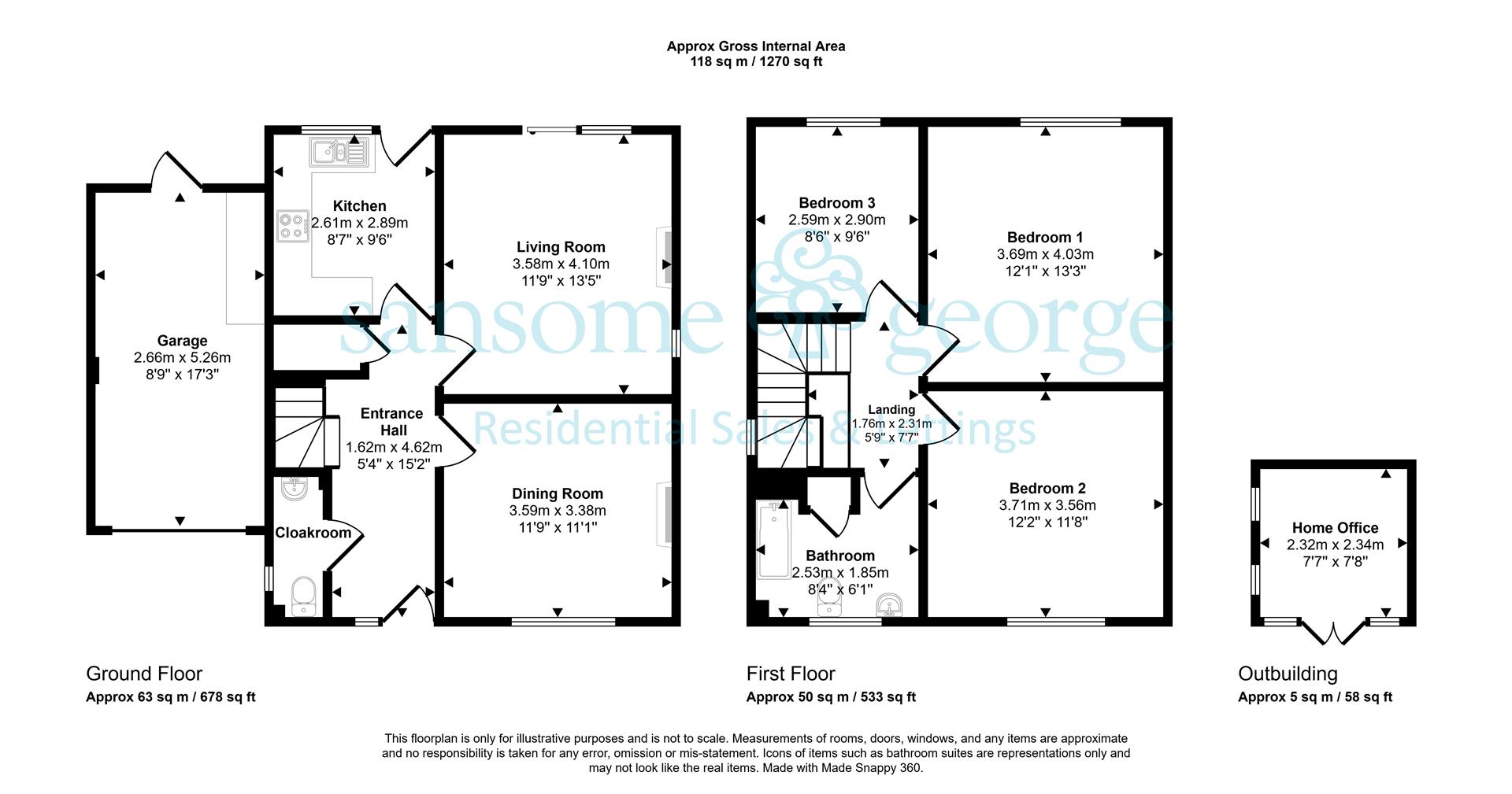 6, Oak Tree Walk, Reading floorplan