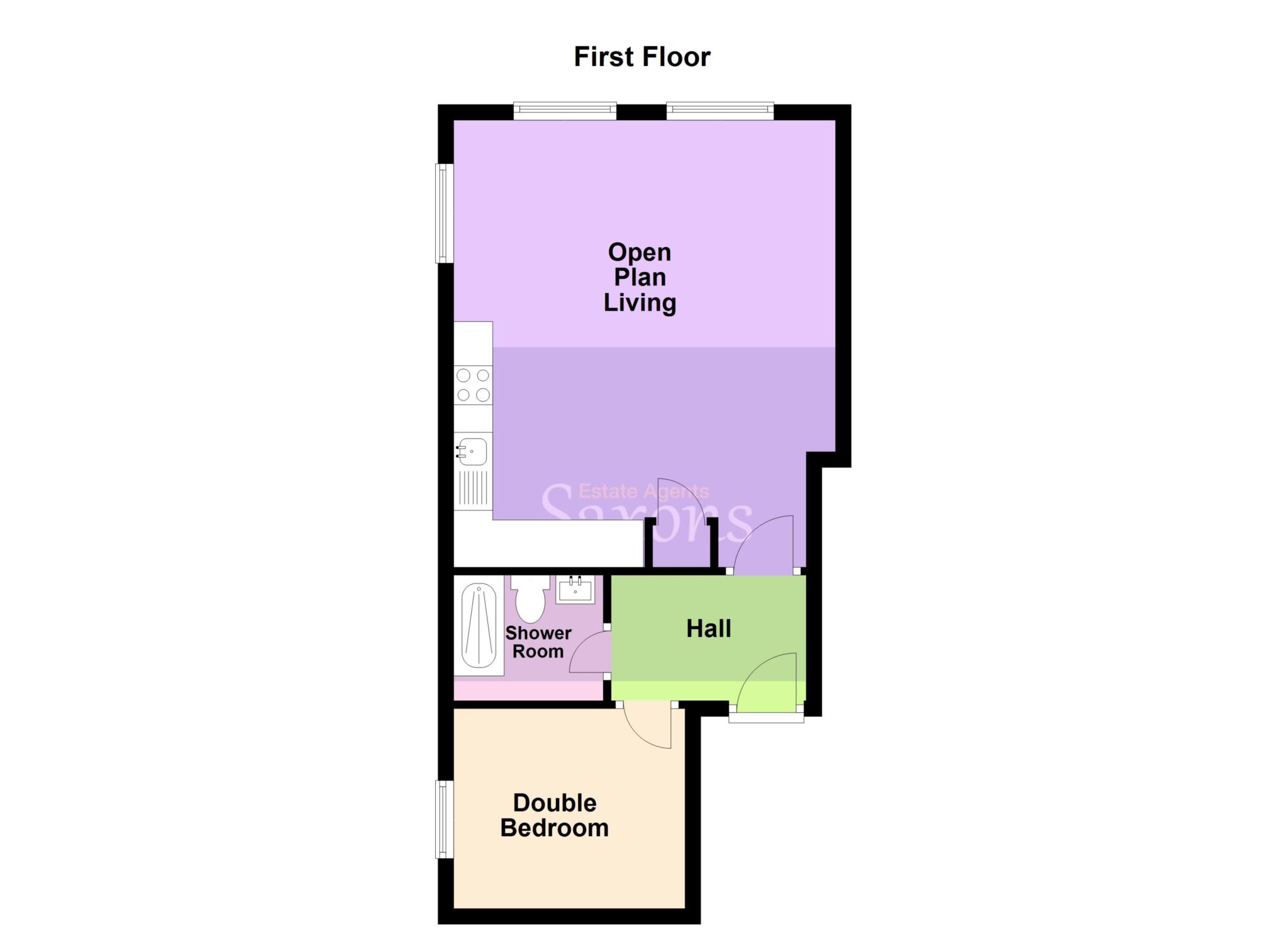 Flat 7, Park View Apartments, Ellenborough Park South, Weston-super-Mare floorplan