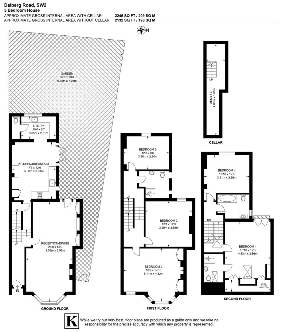 8, Dalberg Road, London floorplan