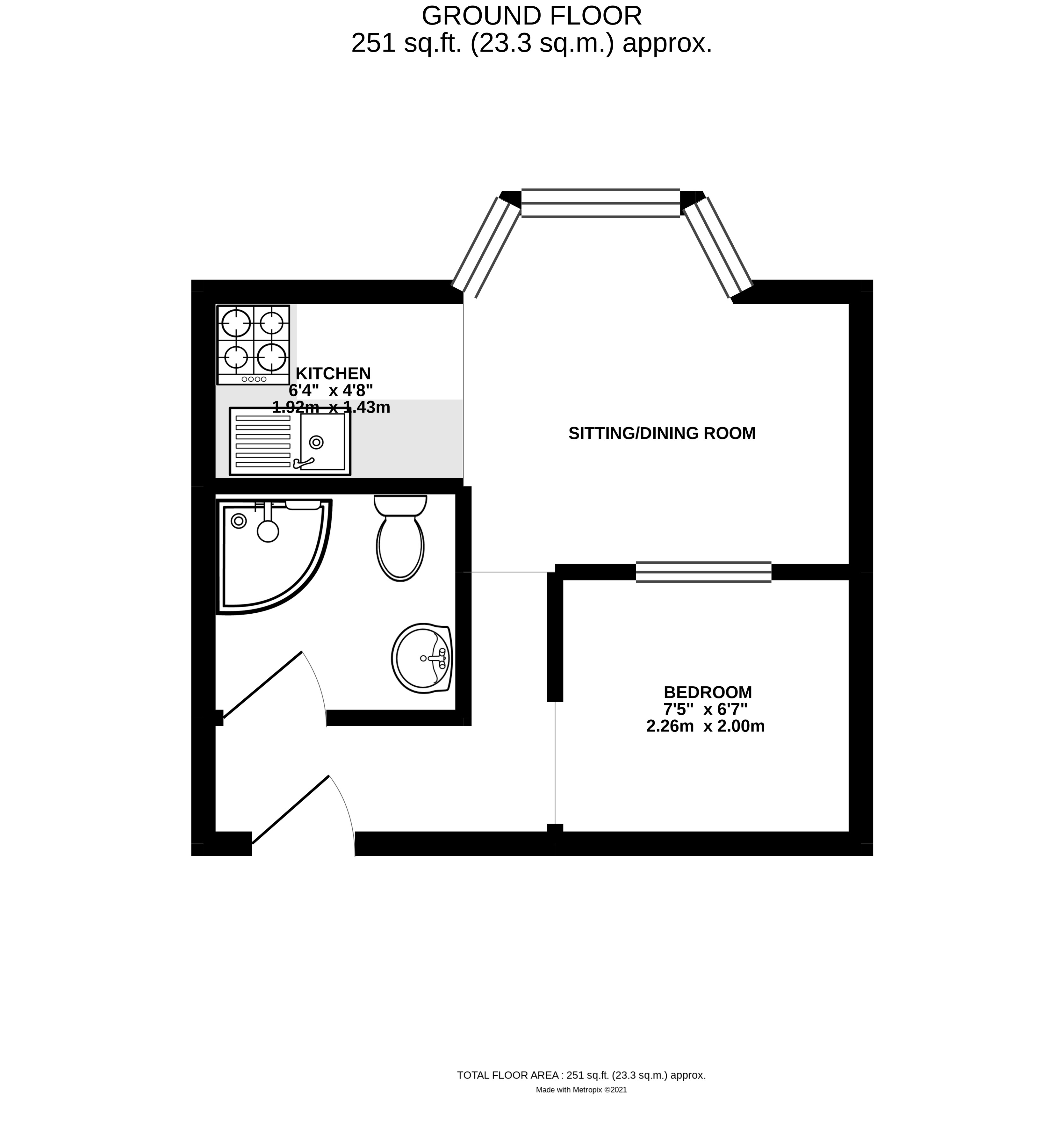 Flat 4, 1, St. Augustine Road, Littlehampton floorplan