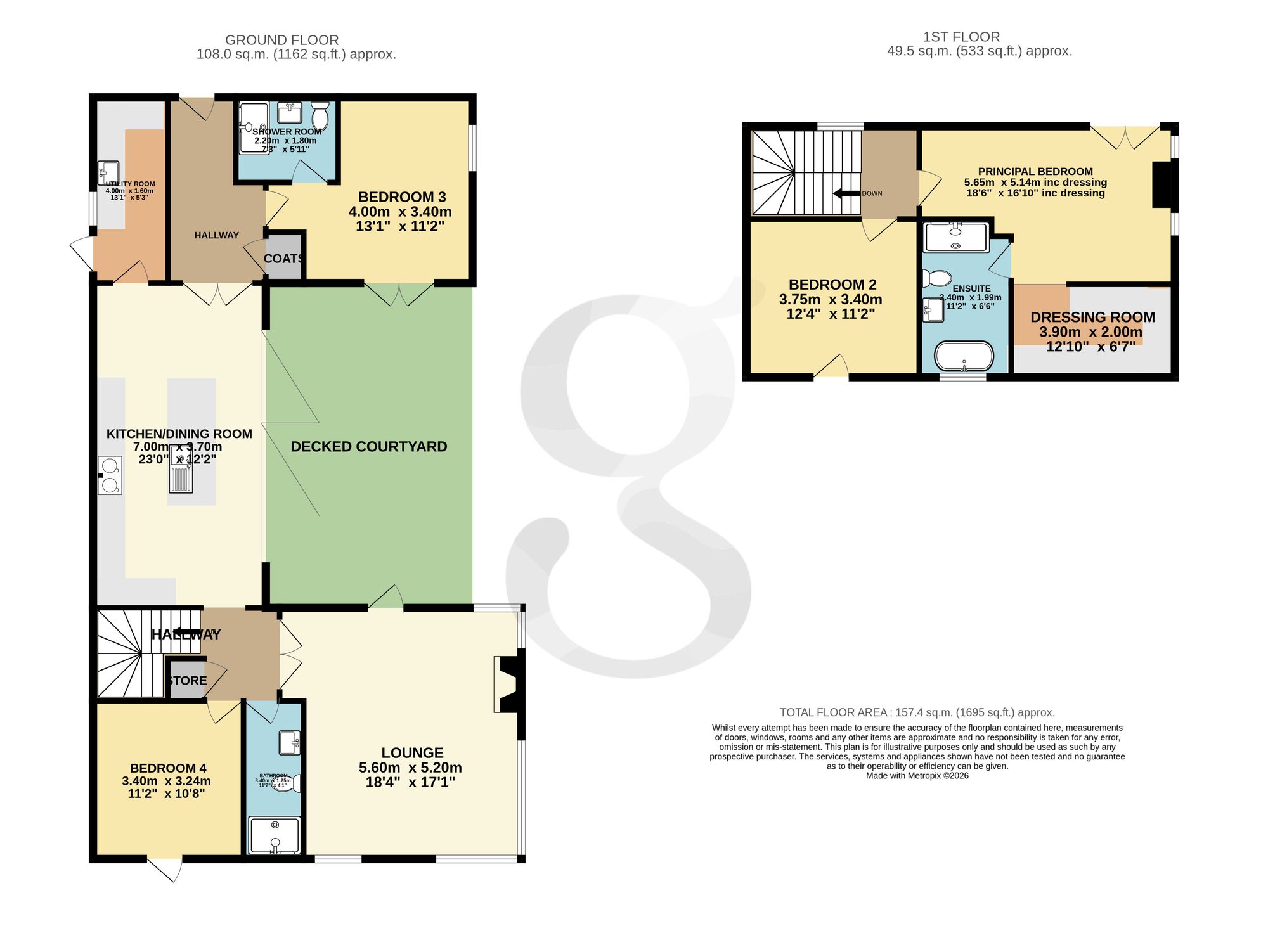 Perquage House La Route De La Haule, Jersey floorplan