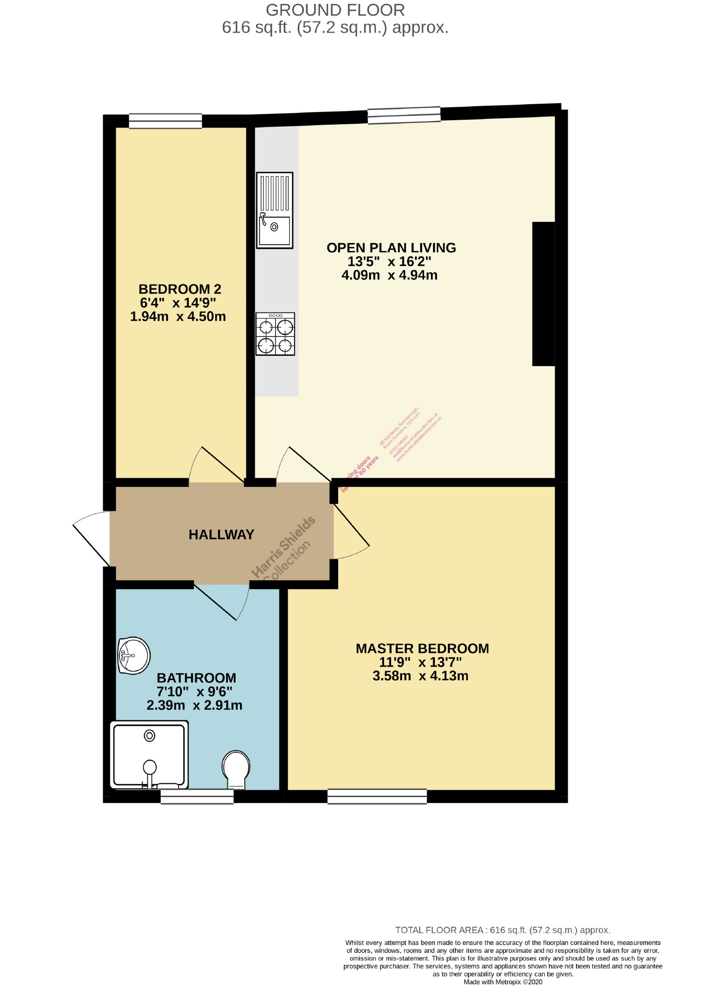 Royal Crescent, Scarborough, North Yorkshire YO11, 2 bedroom flat to