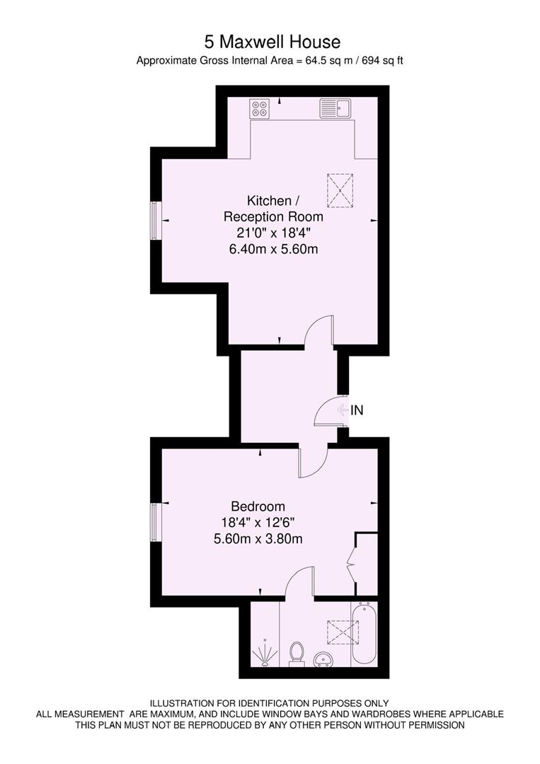 Flat 5, Maxwell House, Acomb Road, York floorplan