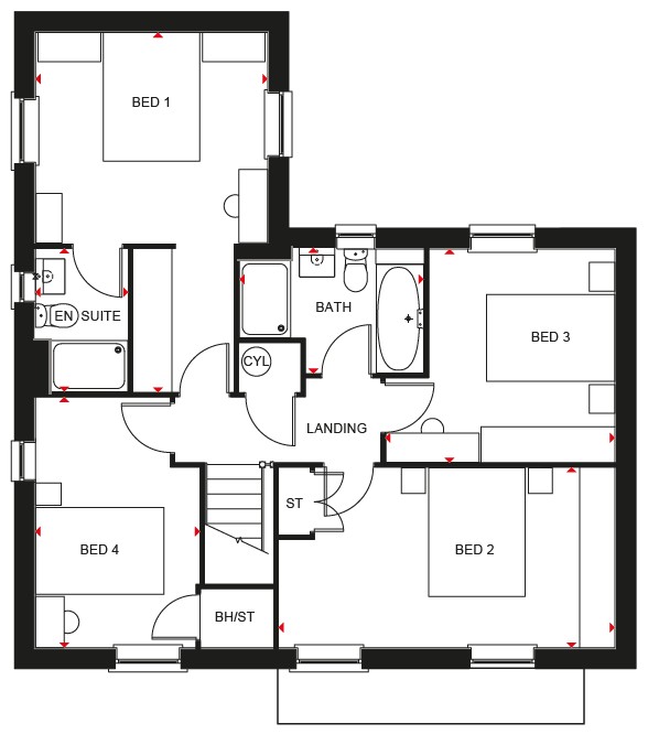 H854210, Nuffield Road, St Neots floorplan