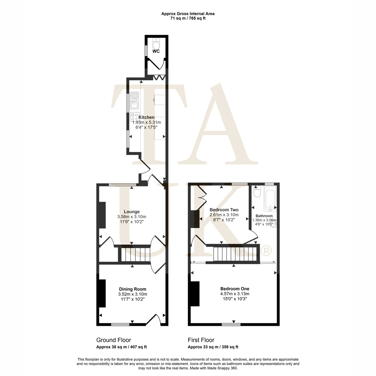 142, Wood Street, Kidderminster floorplan