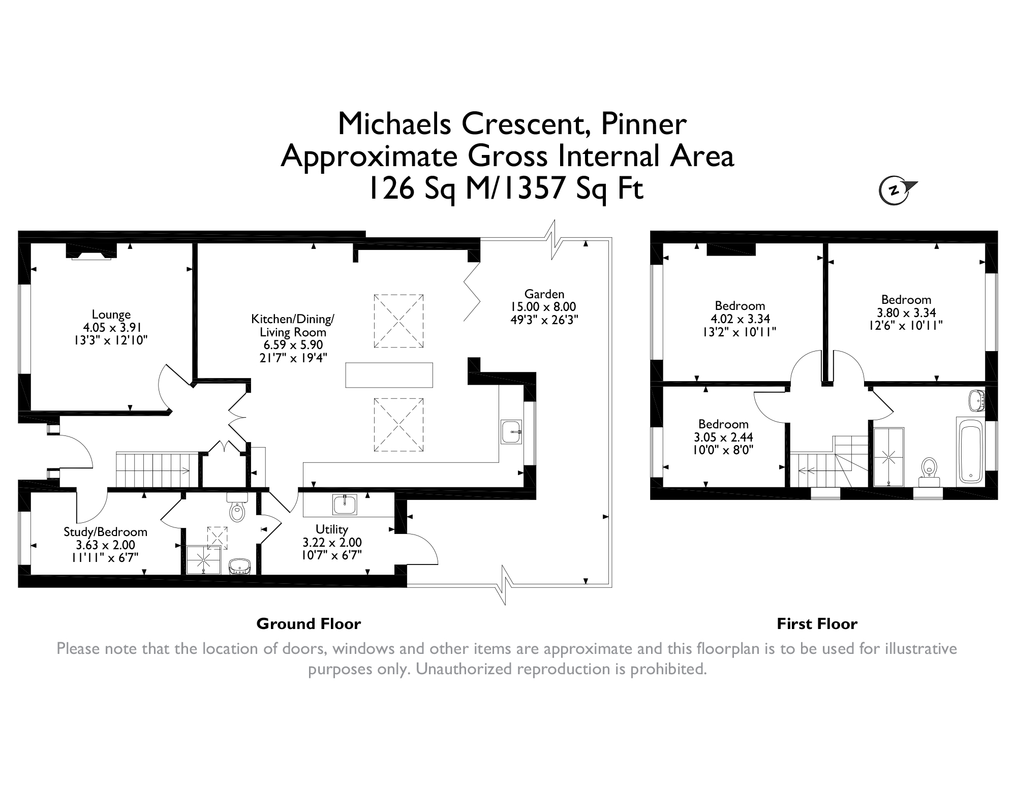 St Michaels Crescent, Pinner HA5, 3 bedroom semidetached house for
