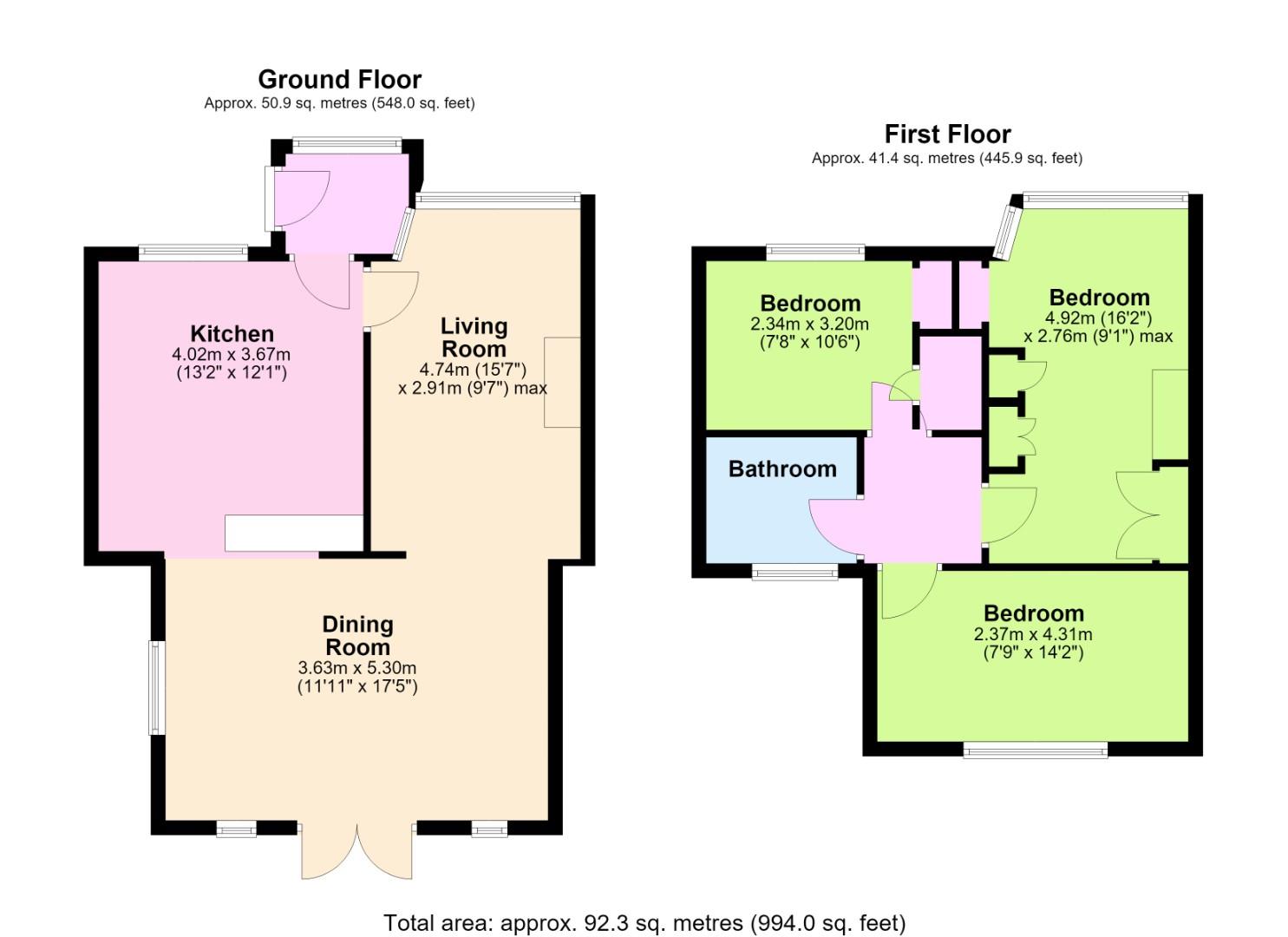 53, Fircroft Avenue, Lancing floorplan