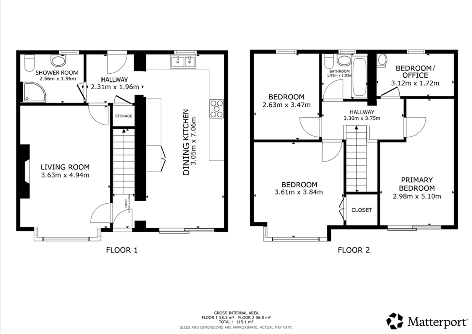 114 Monteith Drive, Glasgow floorplan