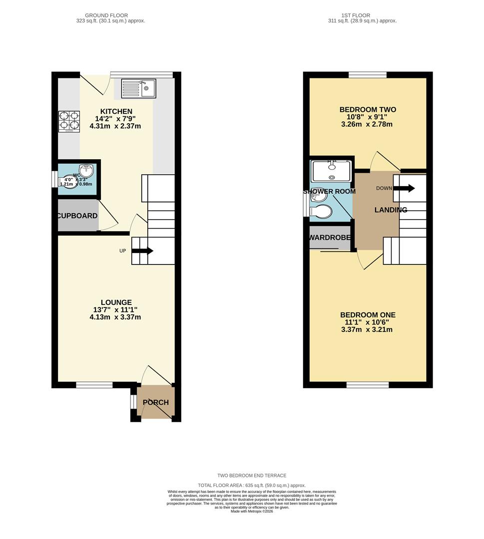 78A, The Gravel, Preston floorplan