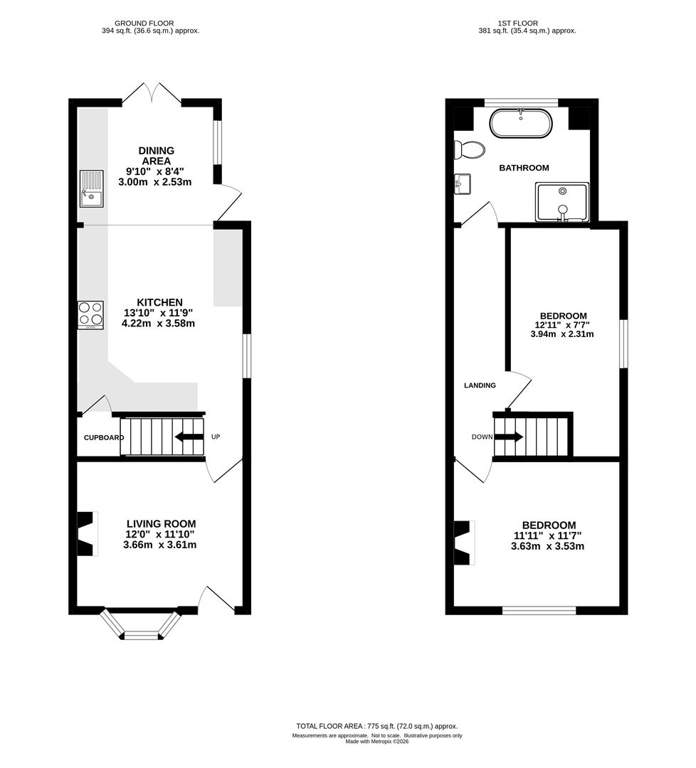 14, Queen Street, Brentwood floorplan