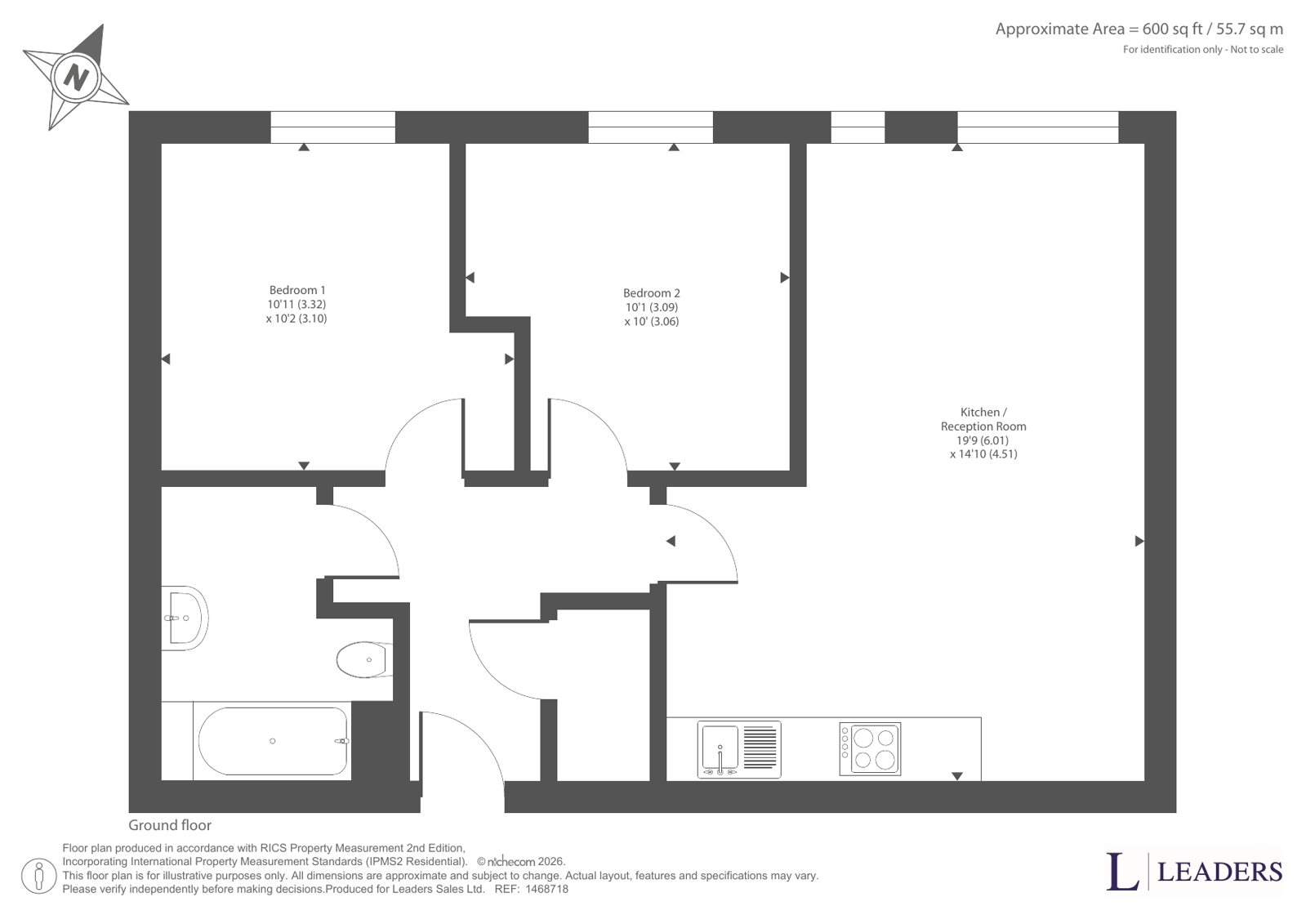 Apartment 11, Irwell Building,, Derwent Street, Greater Manchester floorplan