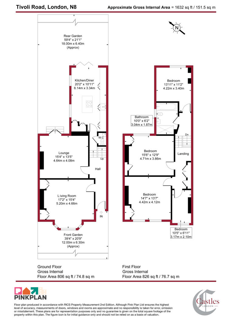 Tivoli Road, London floorplan
