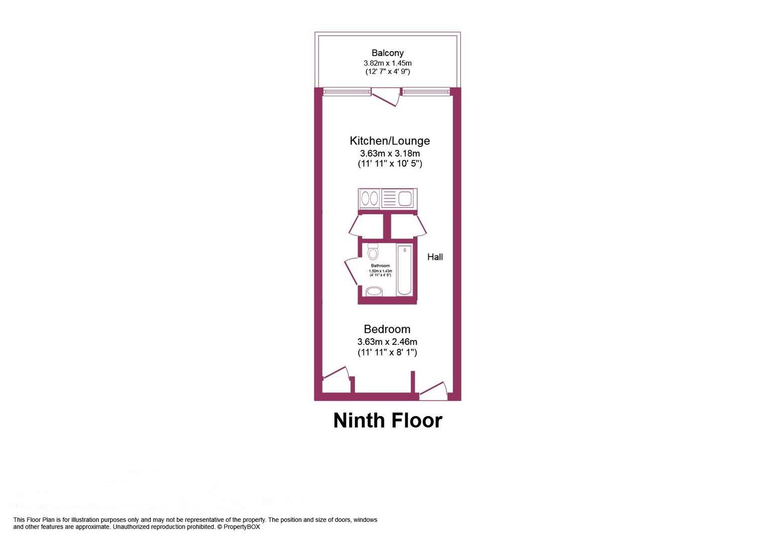 403, Abito, Salford floorplan