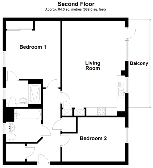 2 Bedrooms Flat for sale in Dunningford Close, Hornchurch, Essex RM12