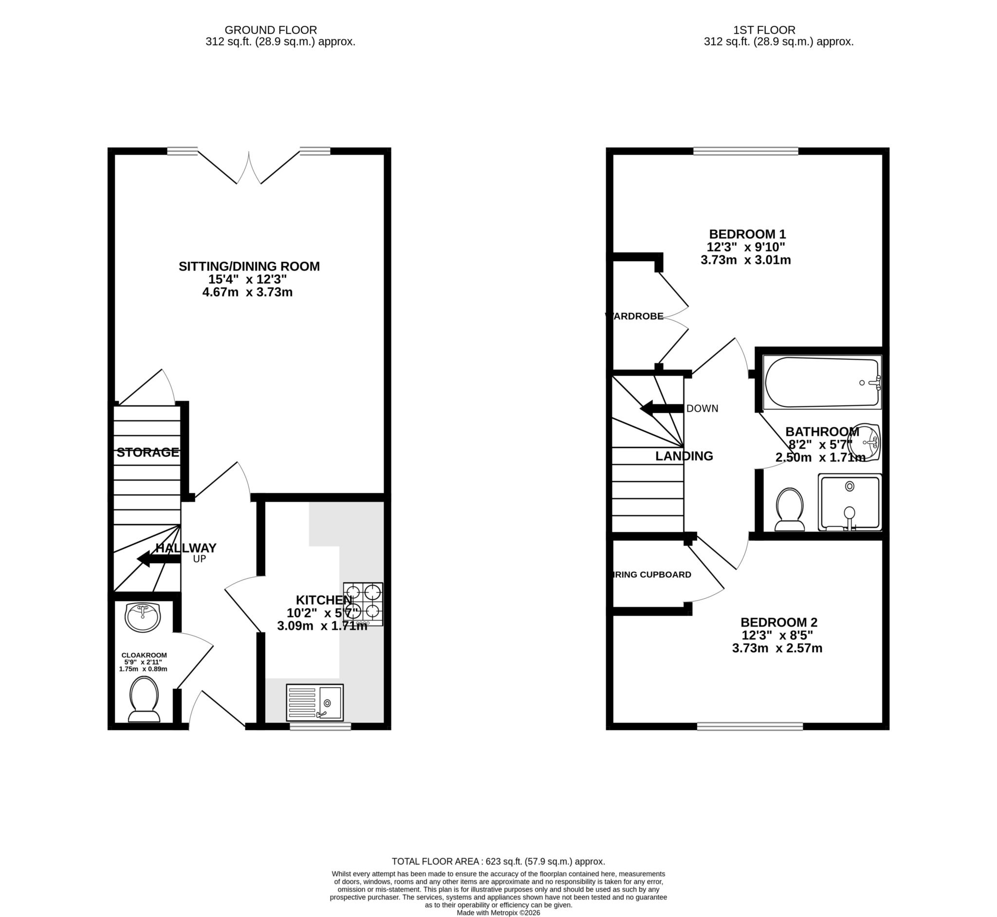 30, Meridian Rise, Ipswich floorplan