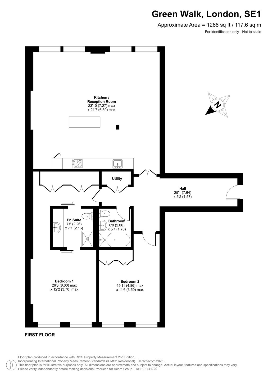 C105 Jam Factory, 27, Green Walk, London floorplan