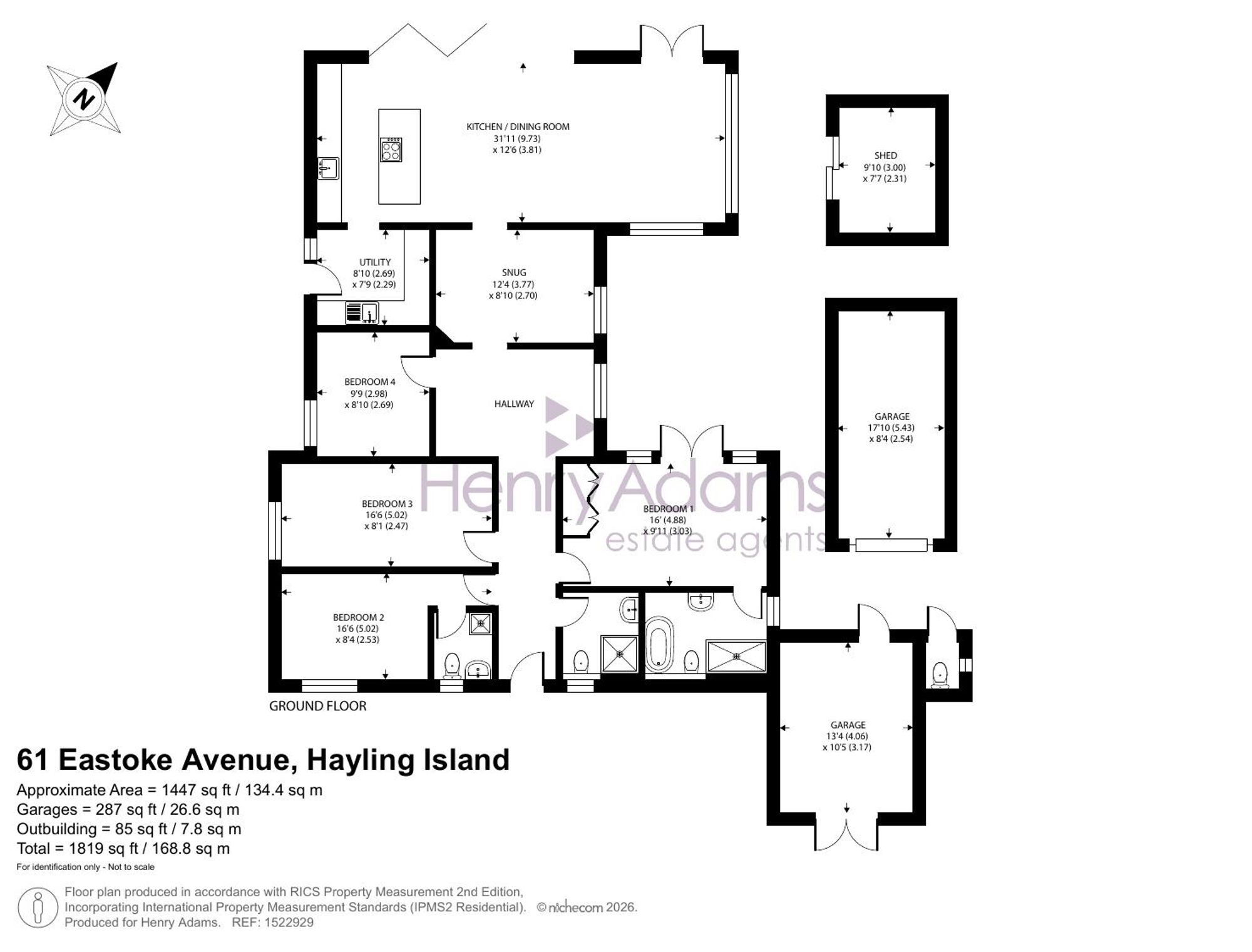 61/63, Eastoke Avenue, Hayling Island, PO11 floorplan