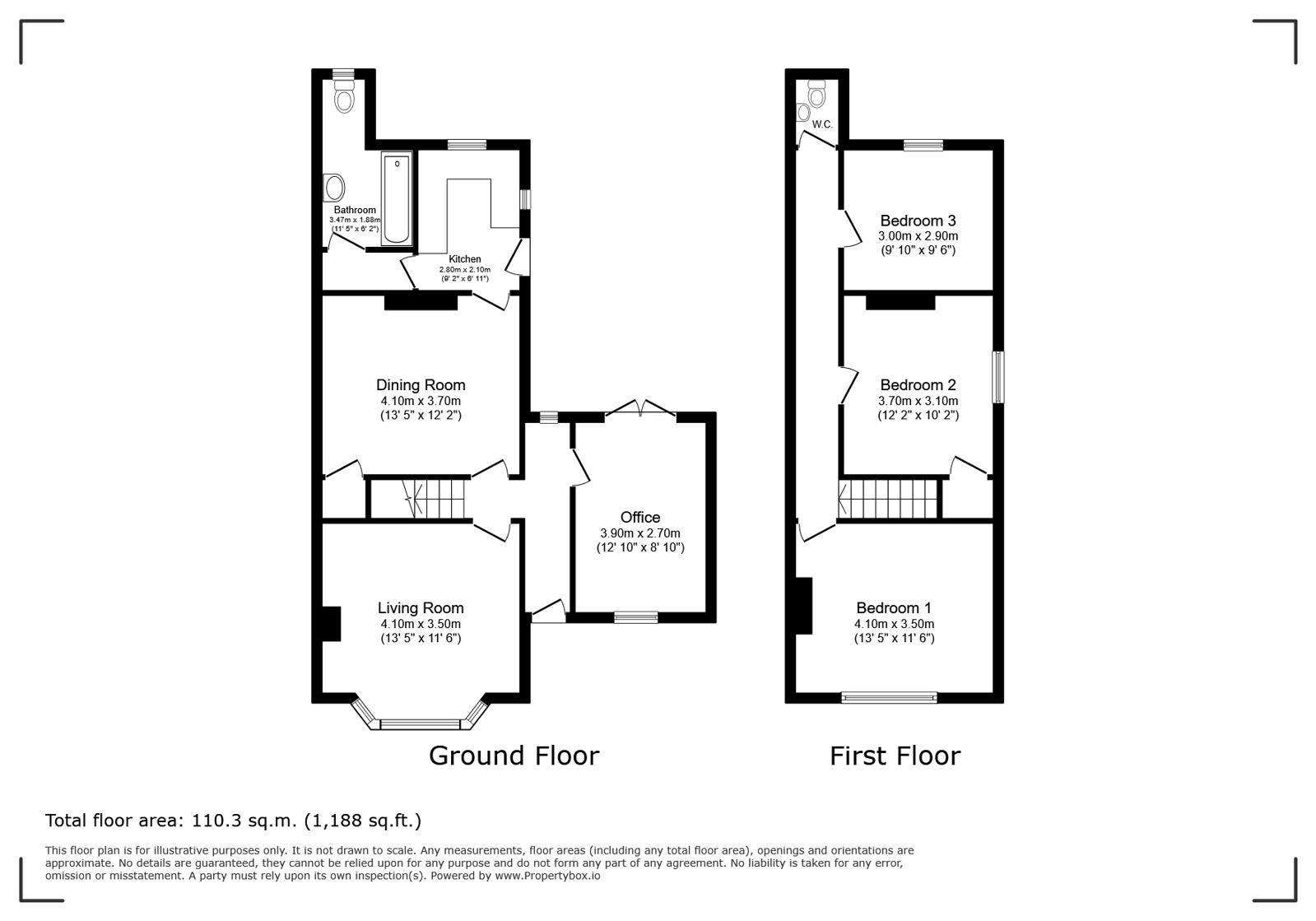 33, Clarence Road, Ventnor floorplan