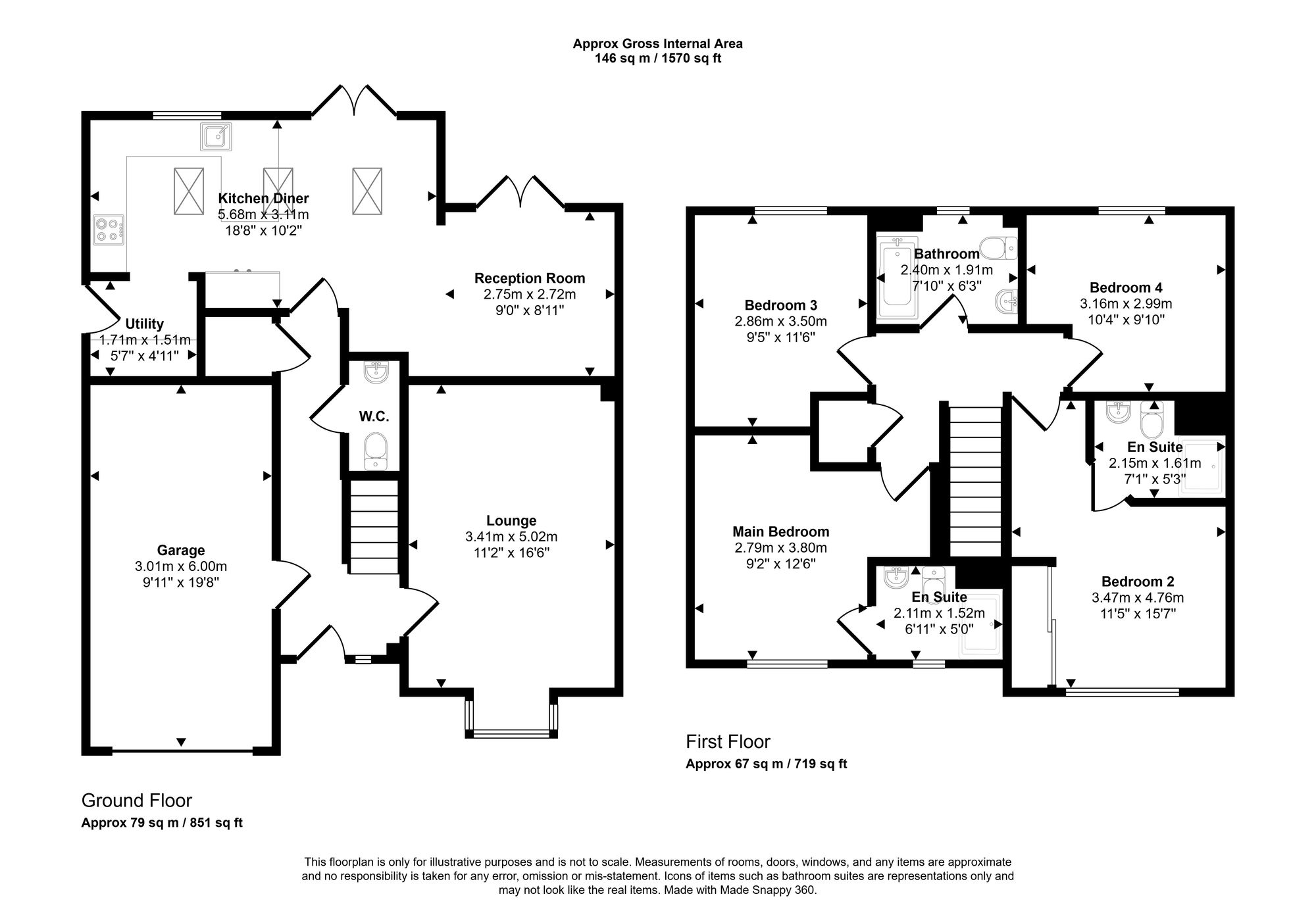 85 Almond Green Avenue, Wigan floorplan