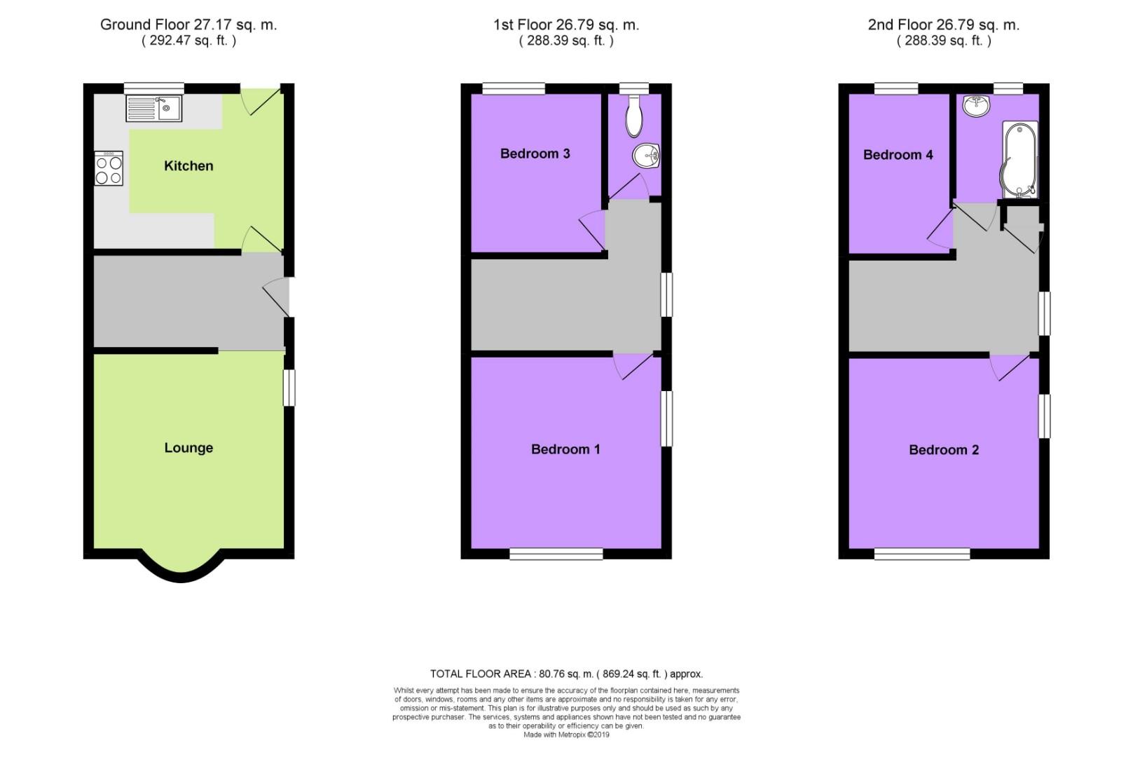 4 Bedrooms Town house to rent in Wheatcroft Grove, Rainham, Gillingham ME8