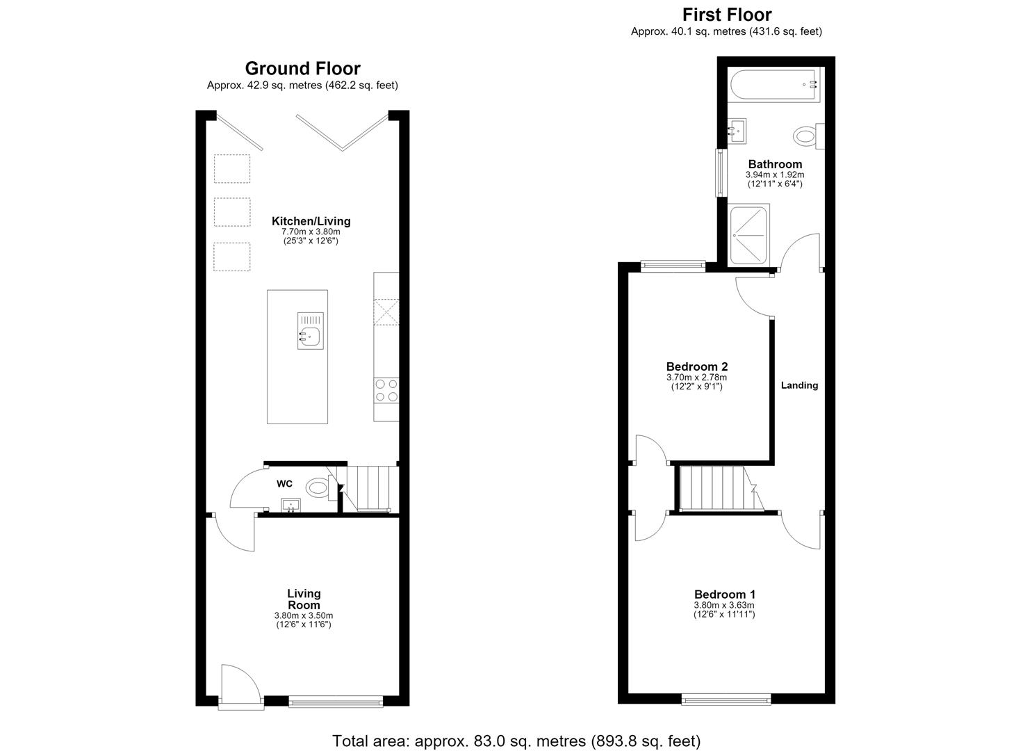 67, Barrow Road, Loughborough floorplan