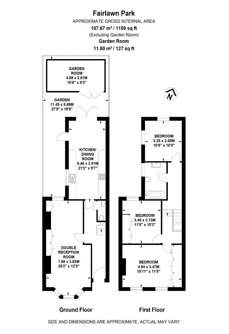 43, Fairlawn Park, London floorplan