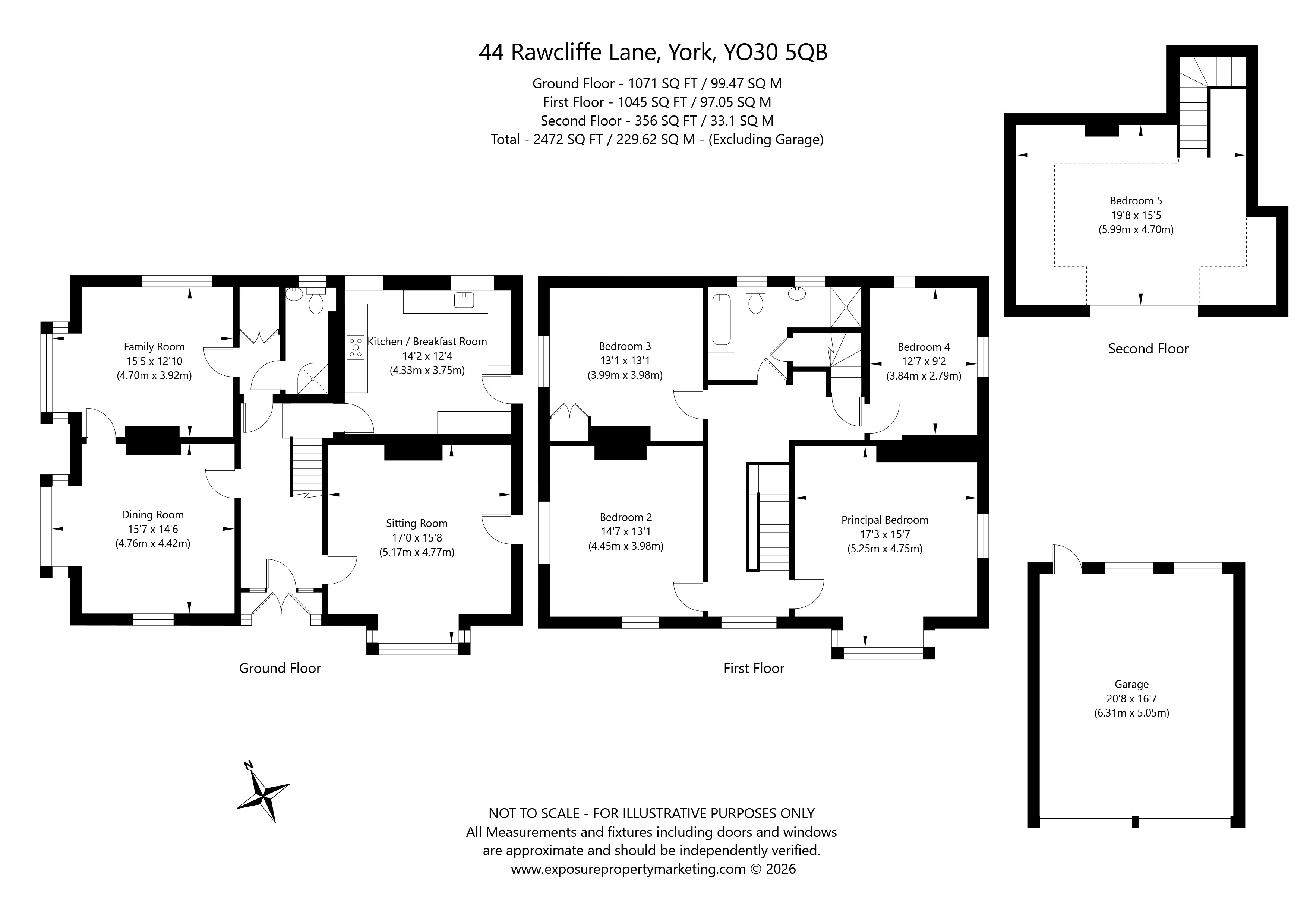 44, Rawcliffe Lane, North Yorkshire floorplan