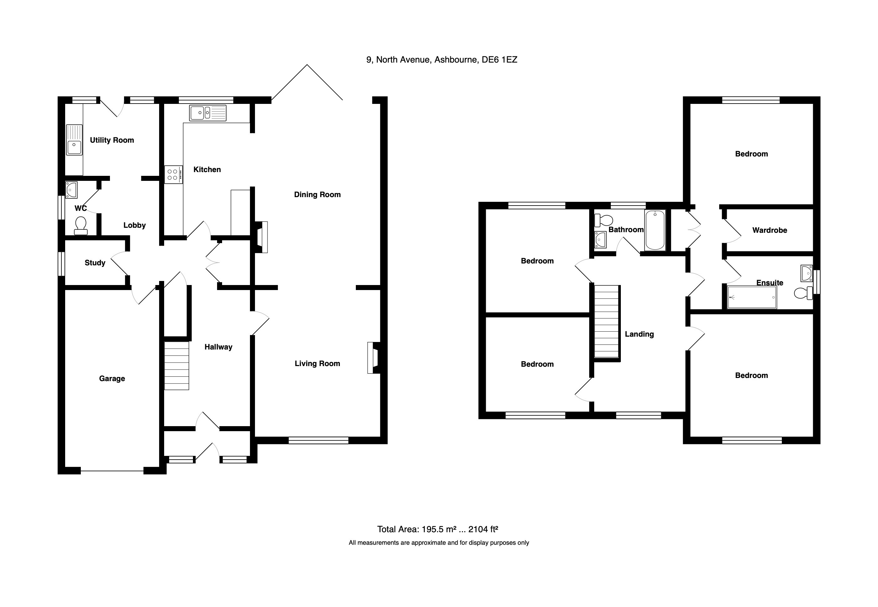 9, North Avenue, Ashbourne floorplan
