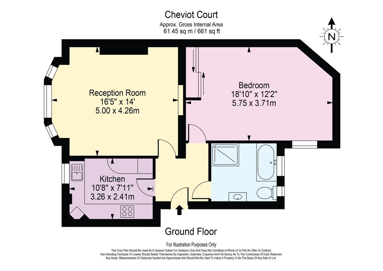 Flat 4,, Cheviot Court, London floorplan