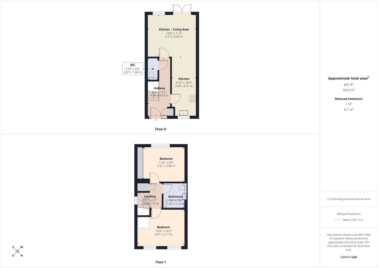 2, Starling Close, Nottingham floorplan