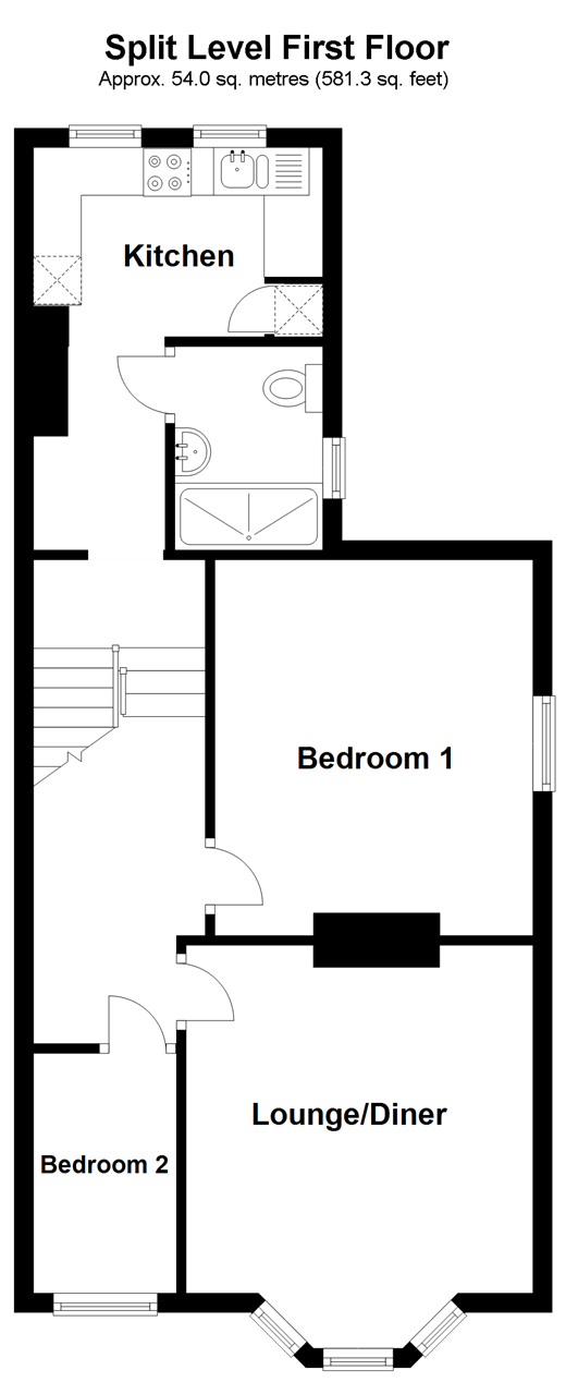 2 Bedrooms Maisonette for sale in Ifield Road, West Green, Crawley, West Sussex RH11