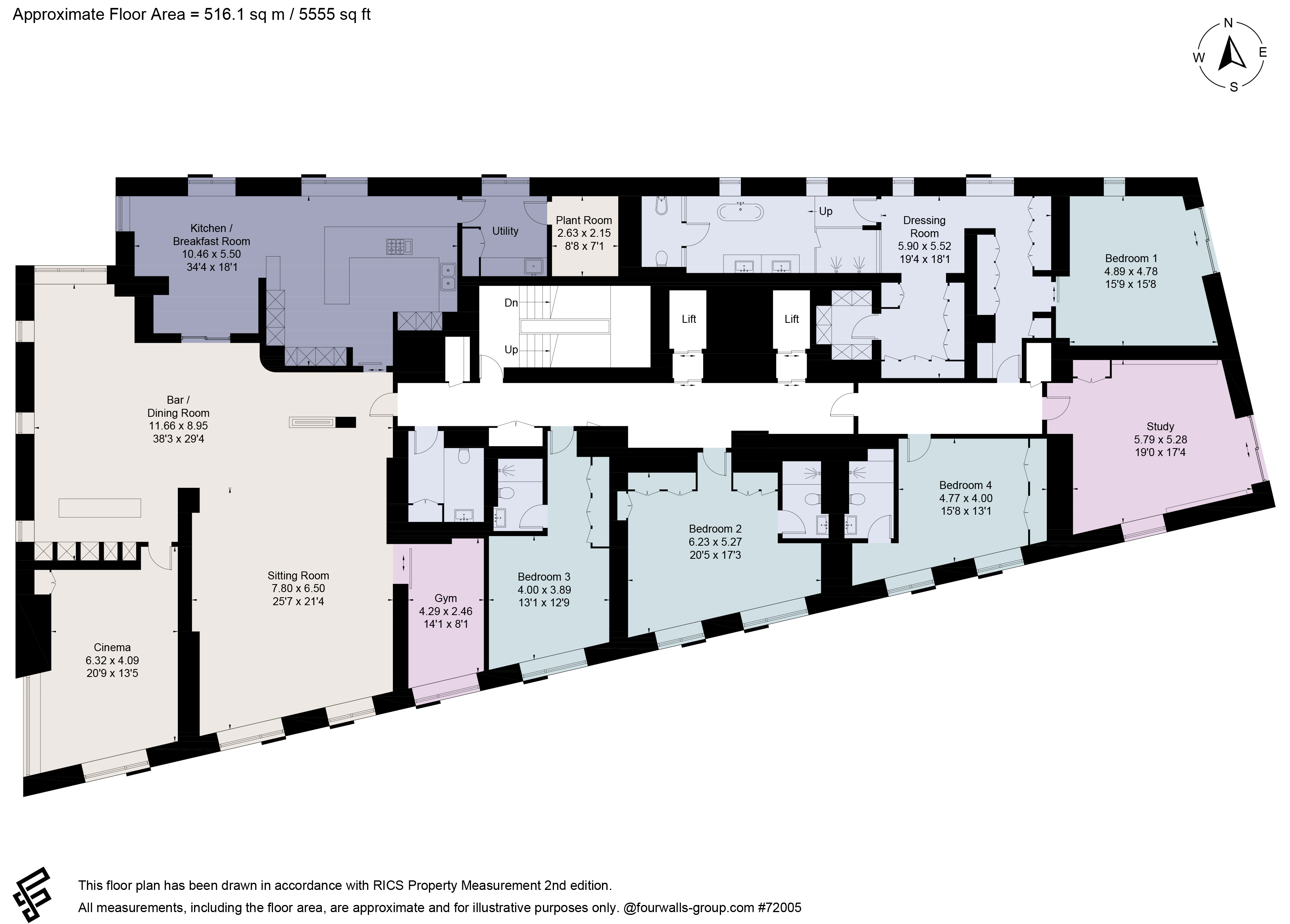 Flat 170,, Axis Tower, Manchester floorplan
