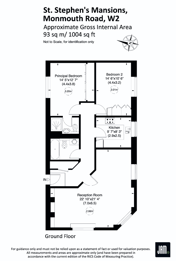 Monmouth Road, London floorplan