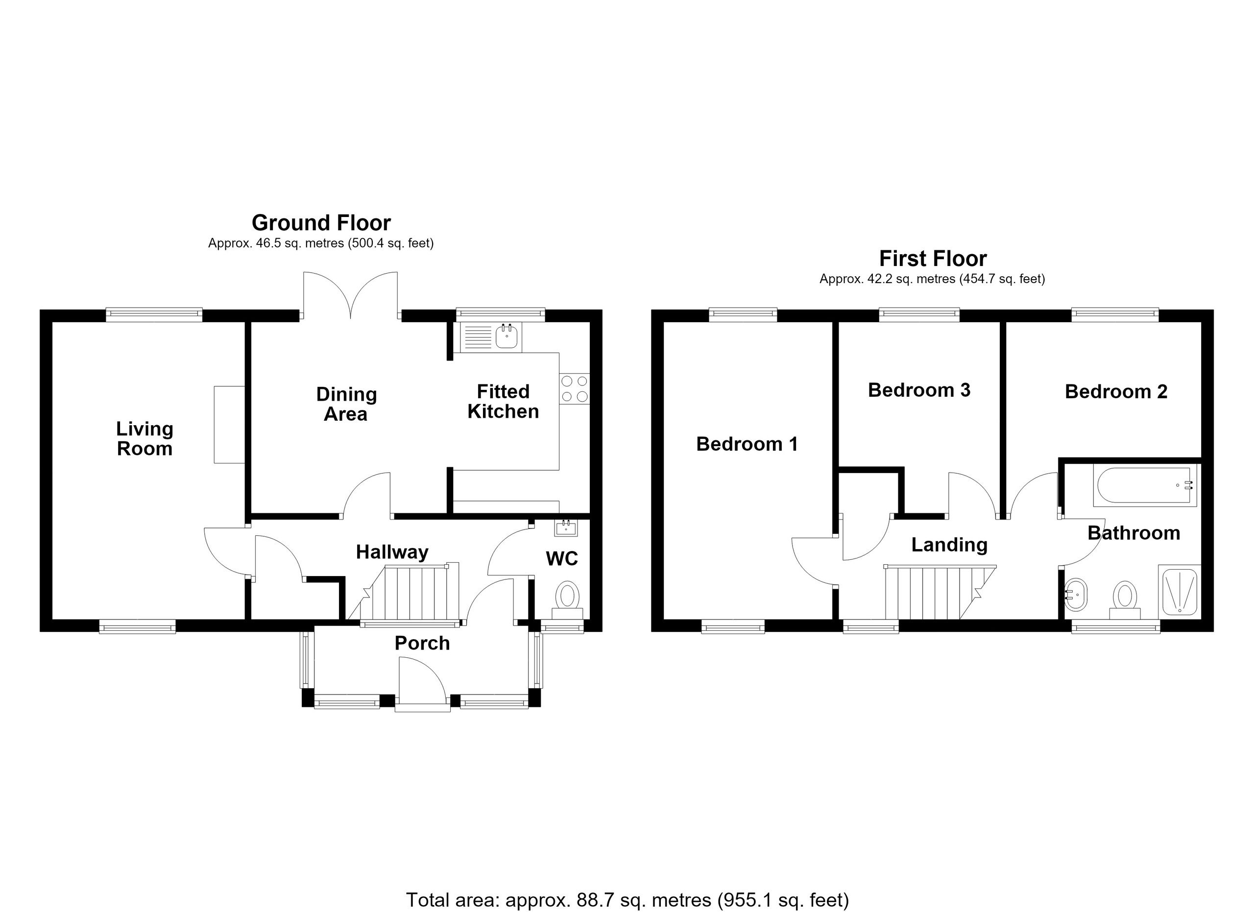 4 Glanmorlais, Merthyr Tydfil floorplan