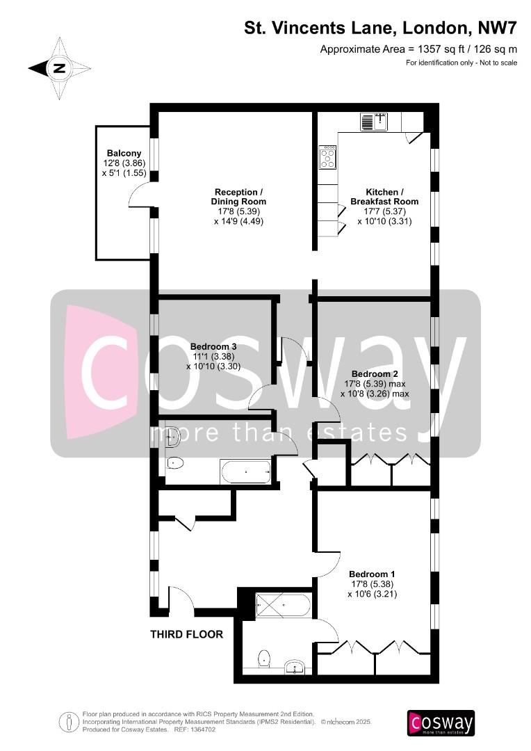 15, St. Vincents Lane, Mill Hill Village, NW7, London floorplan