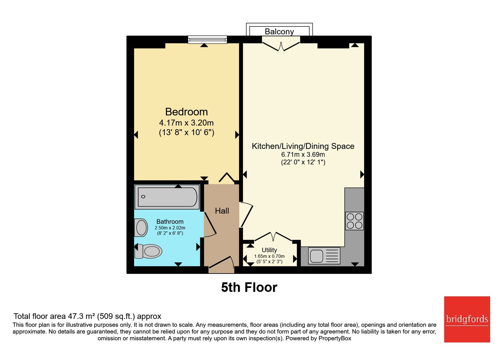 102 Grant Court, Salford floorplan