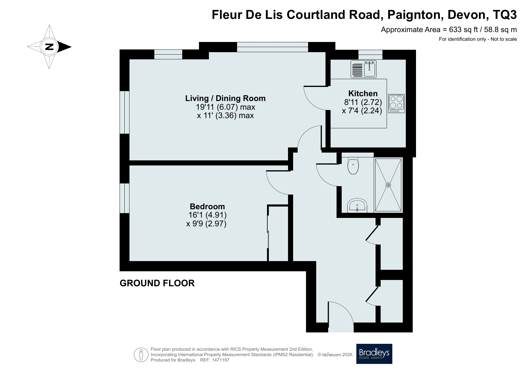 Flat 31, Fleur De Lis Courtland Road, Paignton Devon, Devon floorplan