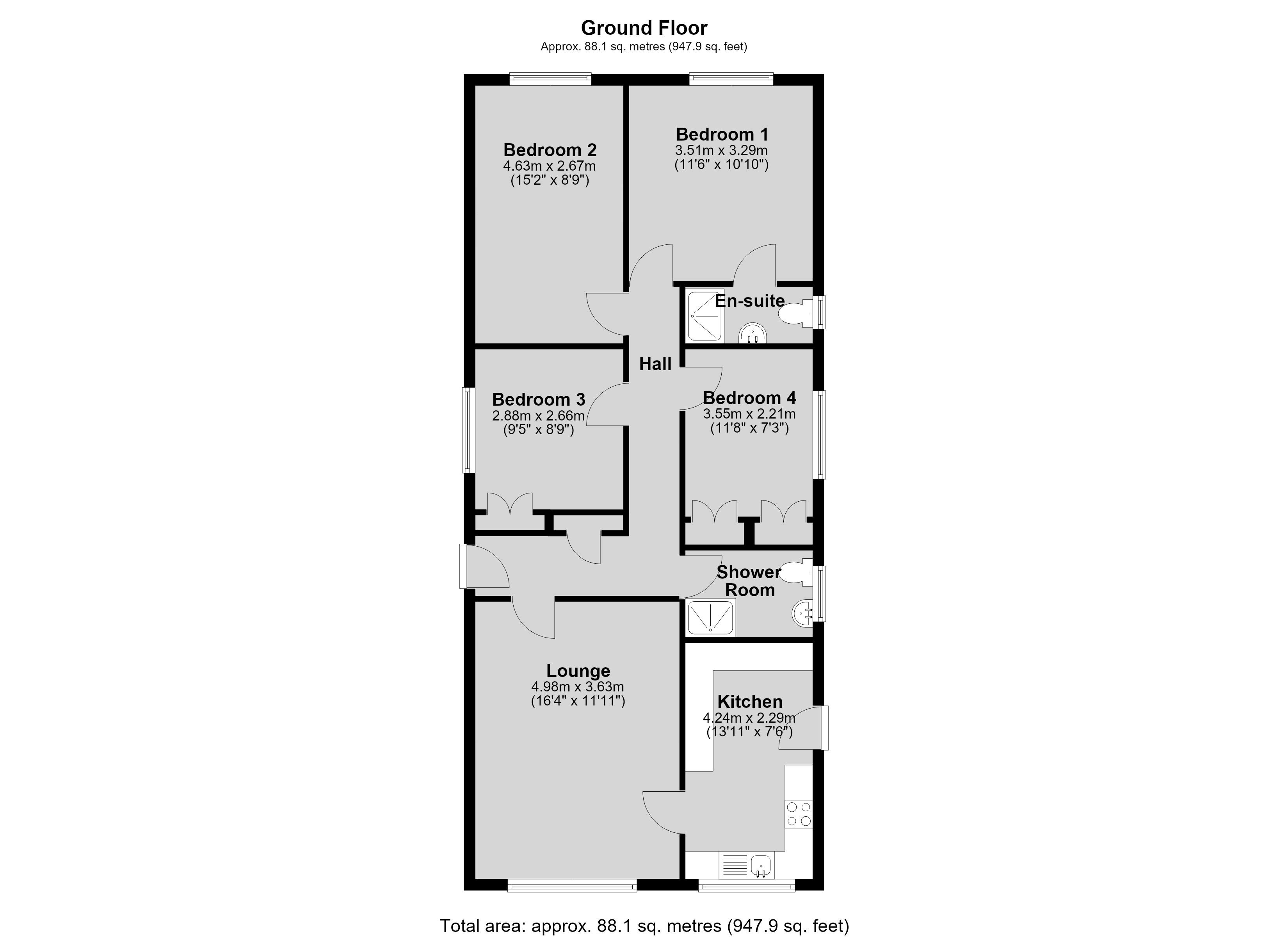 4, Sycamore Close, Lincoln floorplan