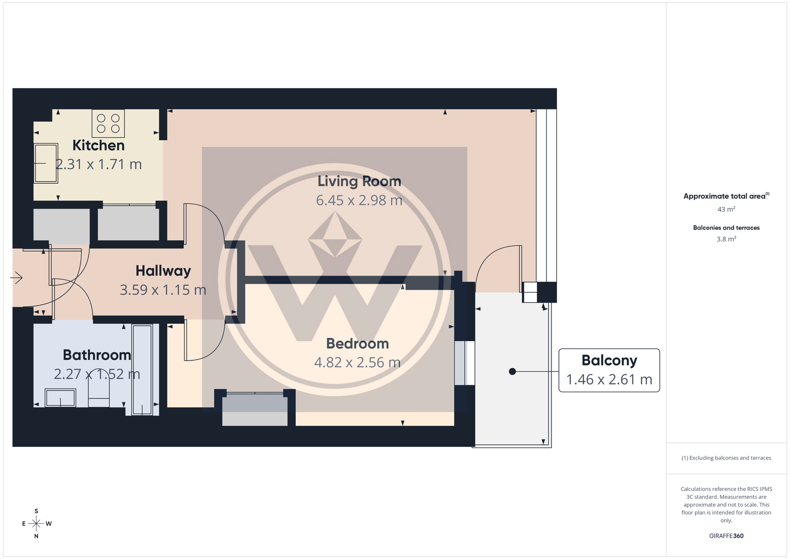 Navigation Building,Flat 113, Station Approach, Hayes floorplan