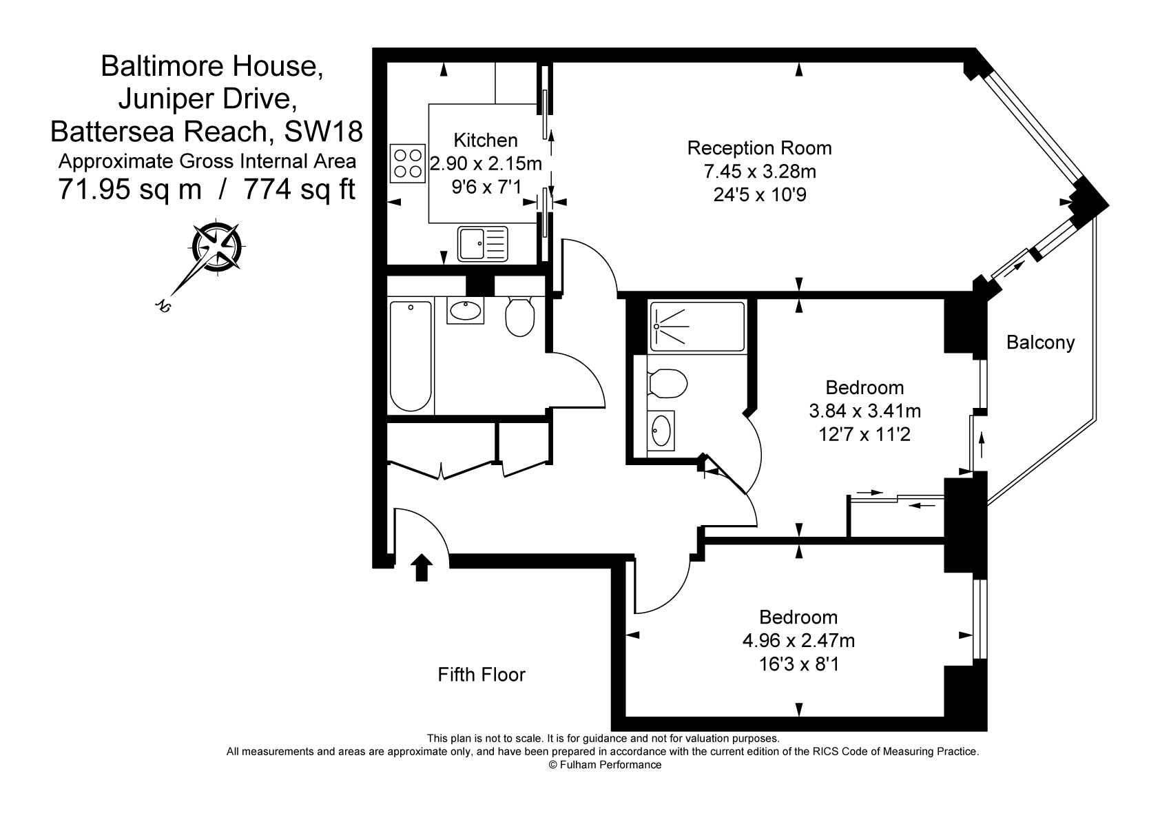 2 Bedrooms Flat for sale in Juniper Drive, London SW18