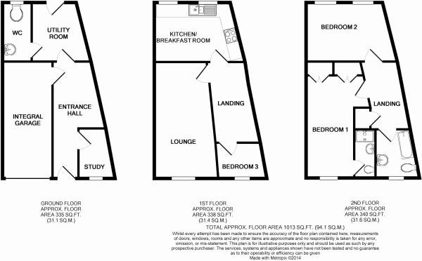 Attelsey Way, Three Score Bowthorpe Norwich floorplan