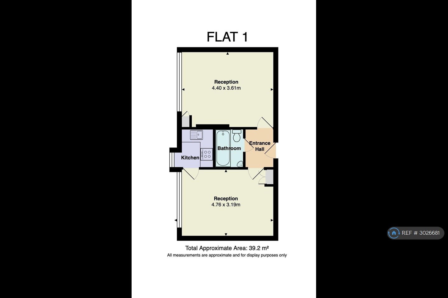 Flat  The Hendre Flats Harcourt Road, The Hendre Flats Harcourt Road, Brynmawr, Gwent floorplan