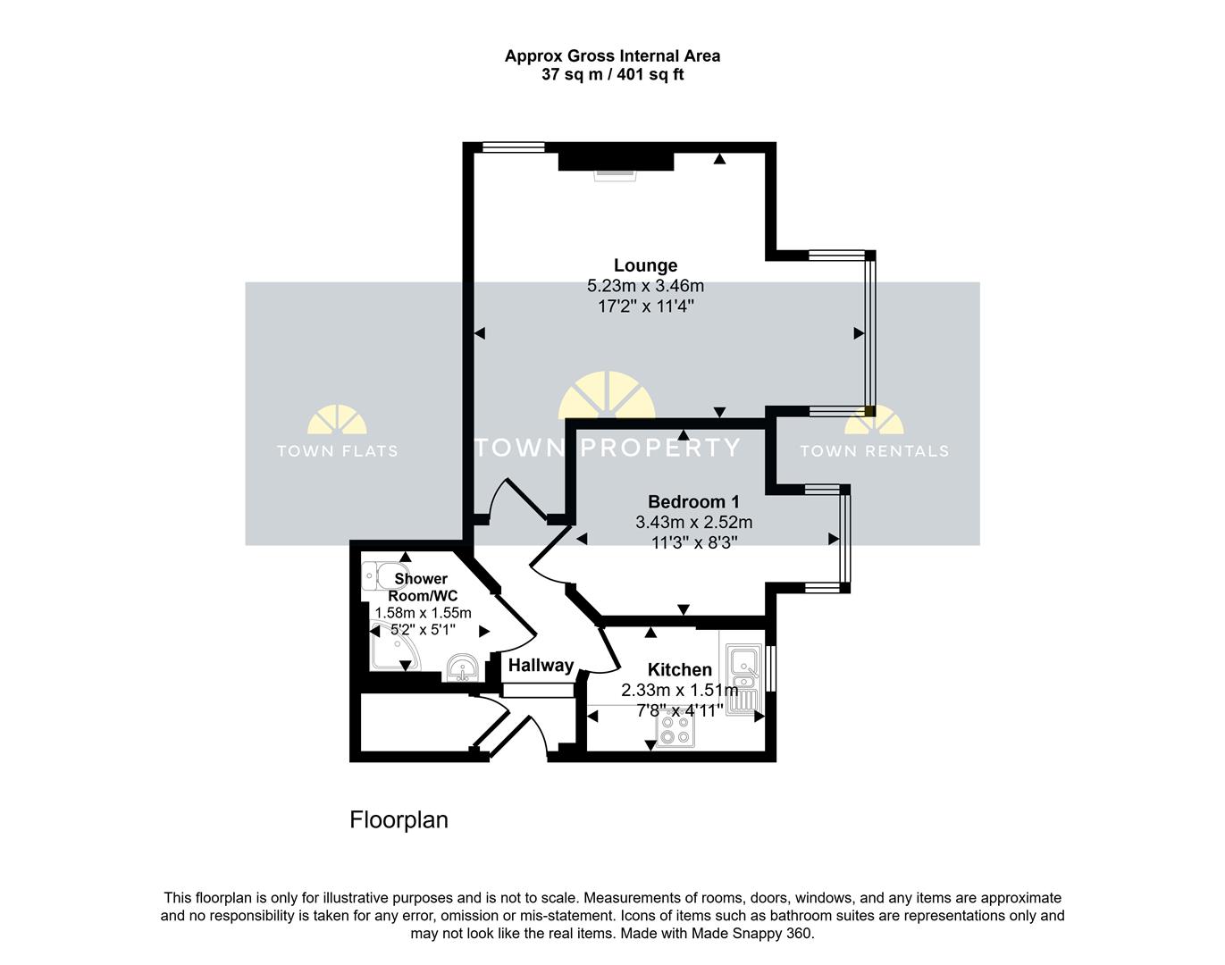 Flat 4, 17, Bolton Road, Eastbourne floorplan
