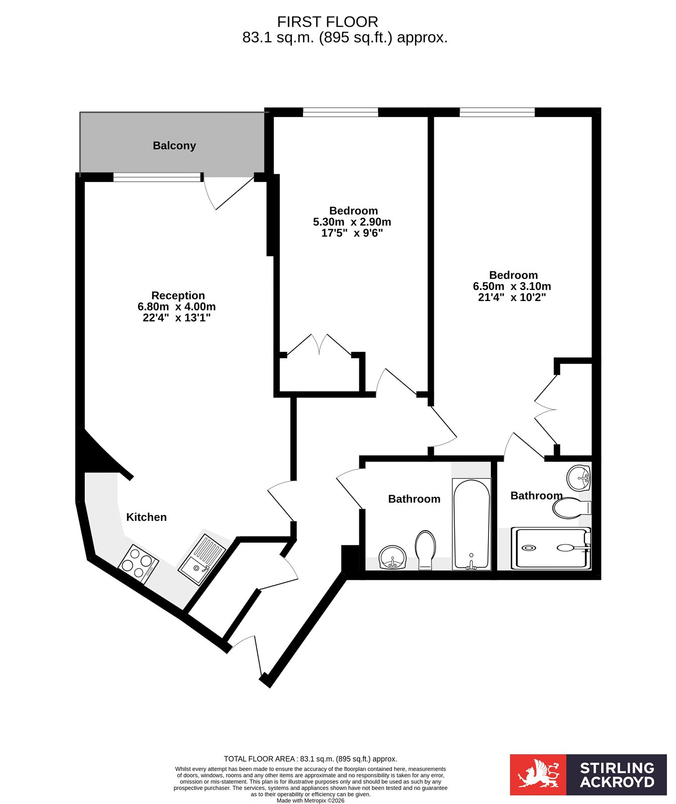 107, Empire Square West, London floorplan