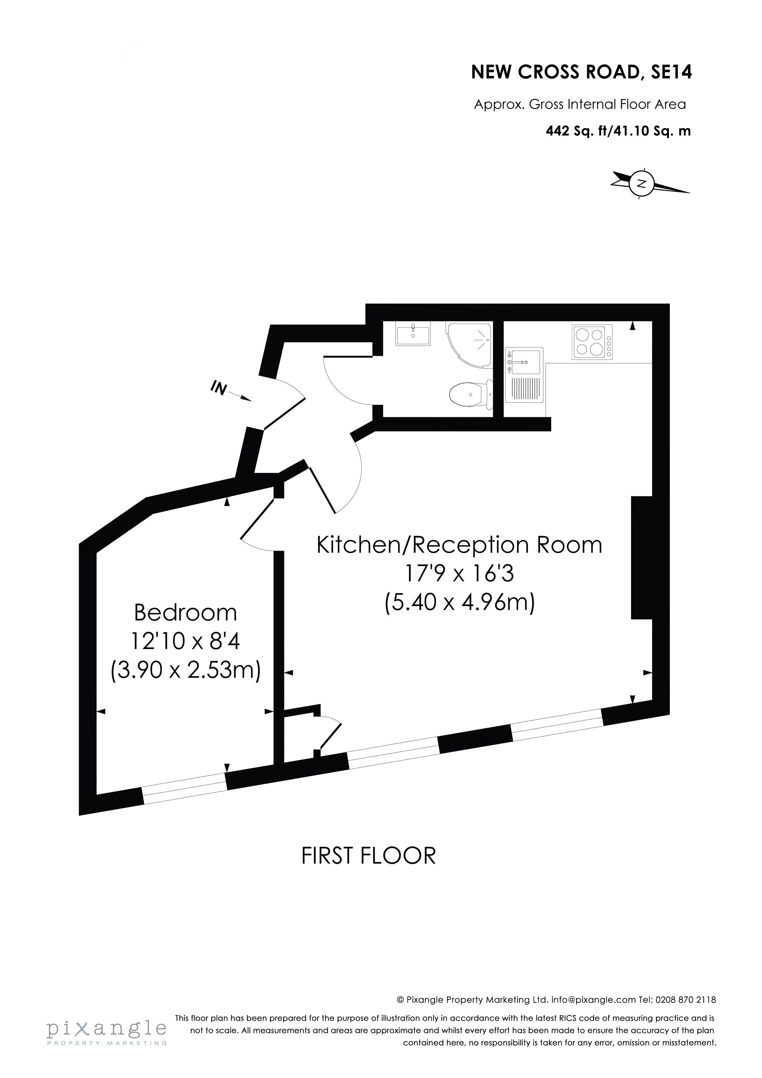 180A, New Cross Road, London floorplan
