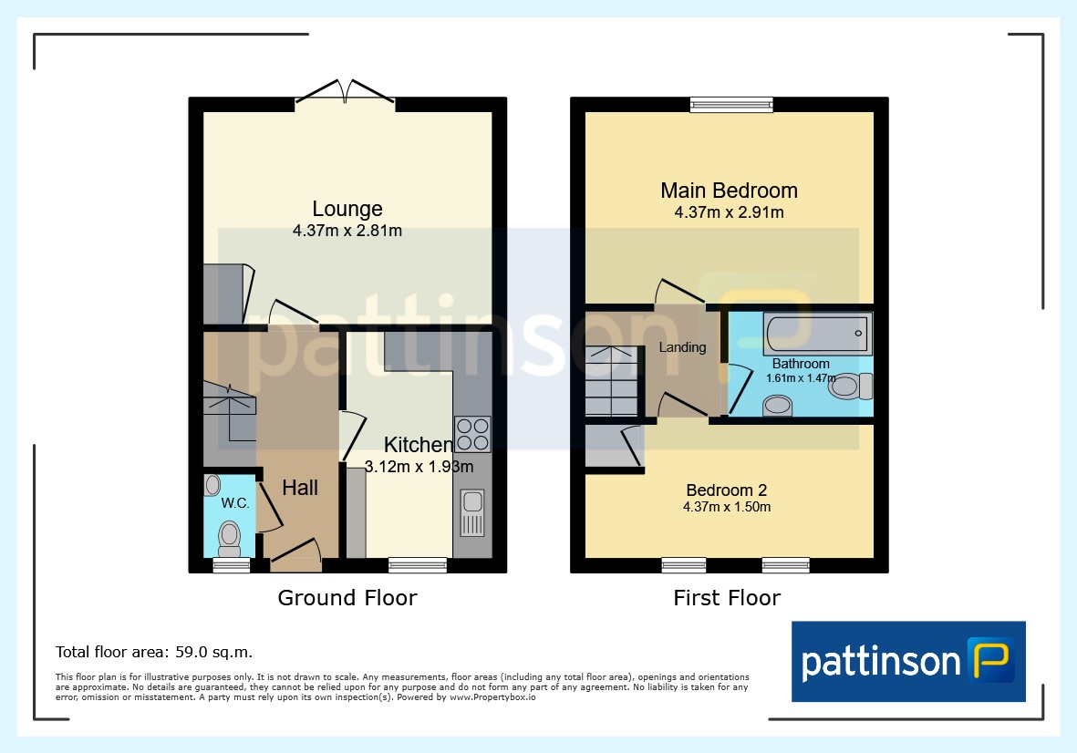51, Hanover Crescent, Durham floorplan