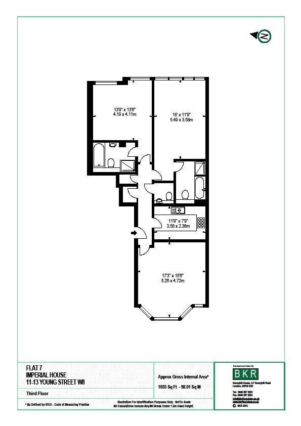 2 Bedrooms Flat to rent in Young Street, Kensington, London W8